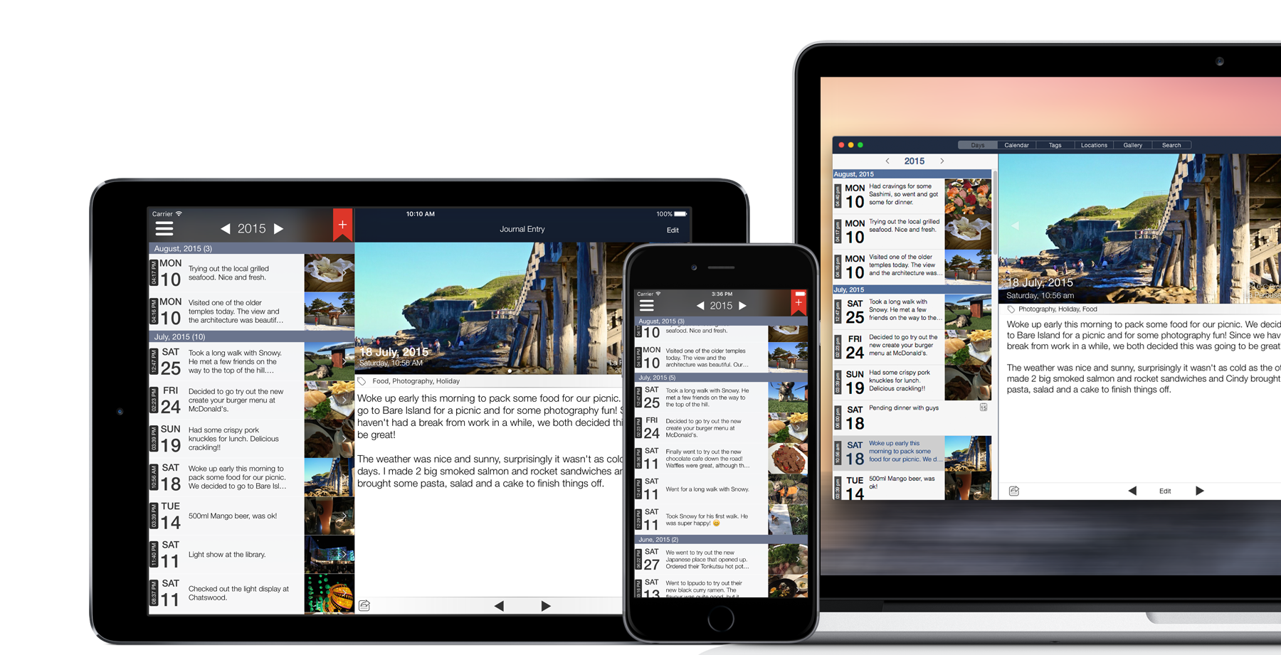 Capture 365 Journal Devices